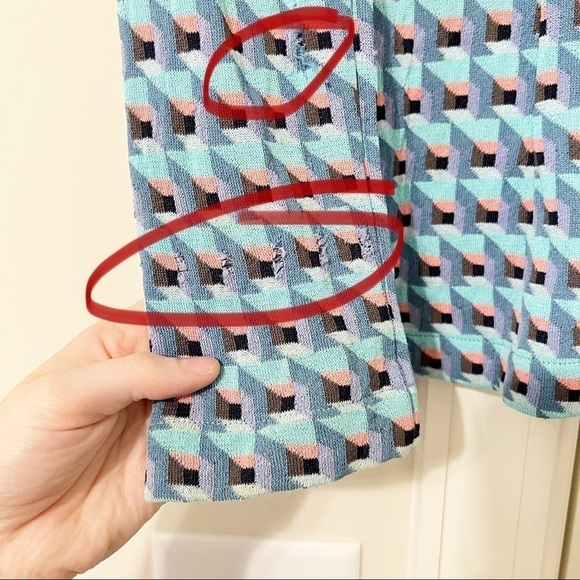 Aldomartins Blue Abstract Blazer - Picture 6 of 9